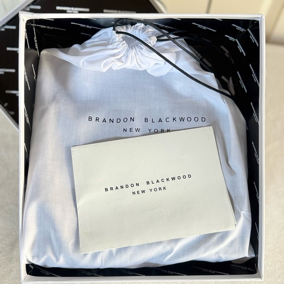 NWT Brandon Blackwood Medium Kuei – Emerald Croc Embossed – Box + Dust Bag - Picture 9 of 12